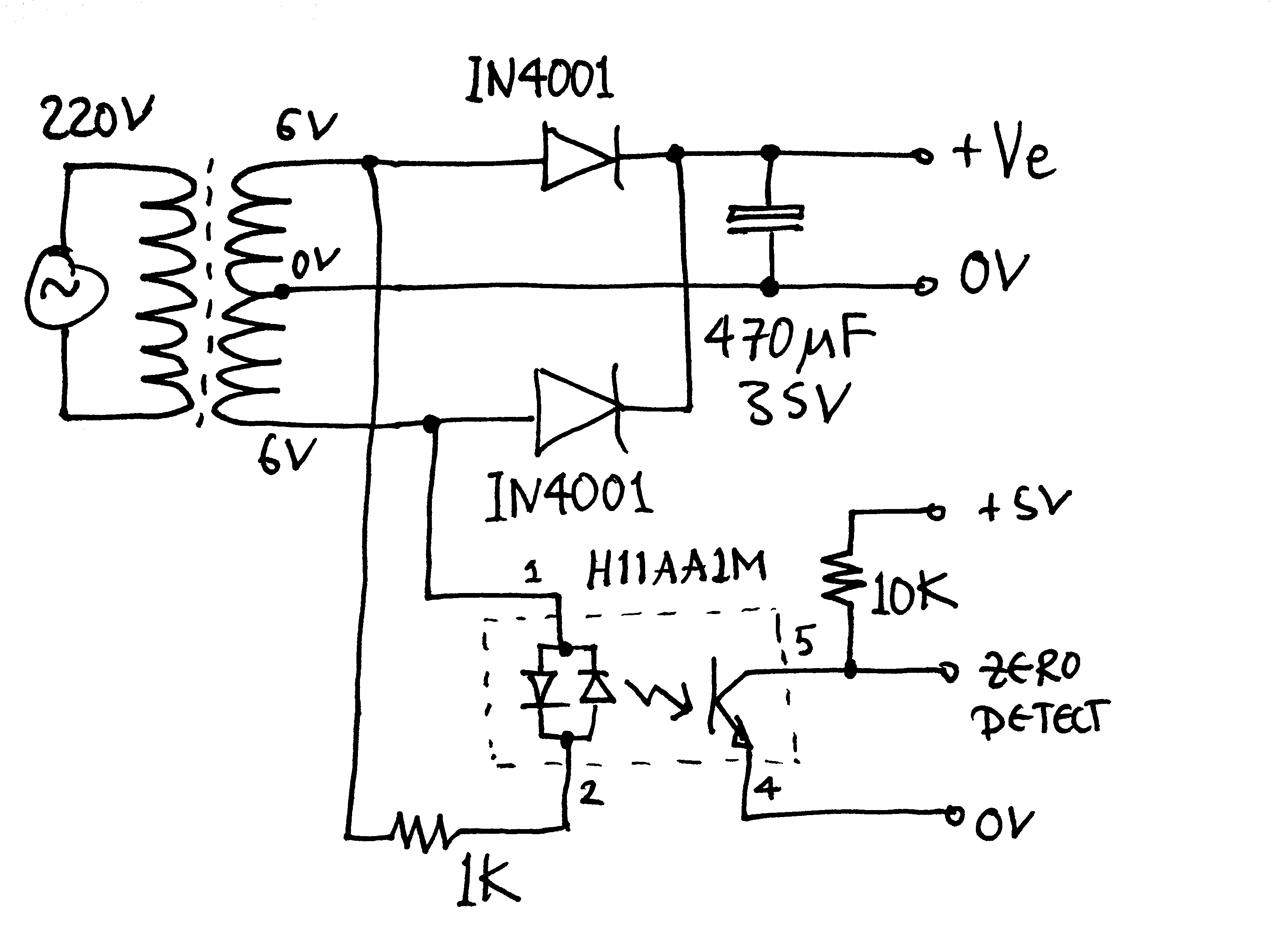 zero crossing detector and PSU